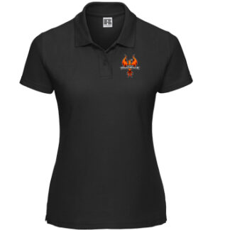 539F – Damen  Classic Mischgewebe-Polo Schwarz