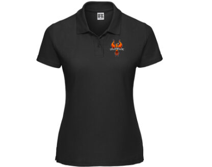 539F – Damen  Classic Mischgewebe-Polo Schwarz