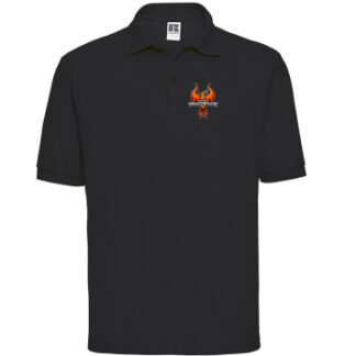 539M – Herren Classic Mischgewebe-Polo Schwarz