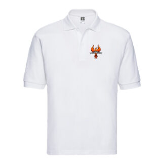 539M – Herren Classic Mischgewebe-Polo Weiß